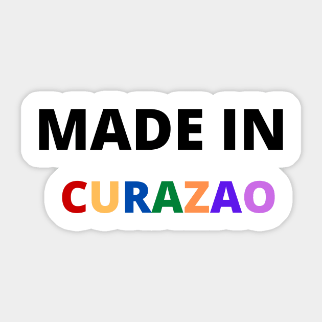 made in curazao Sticker by Yasdey